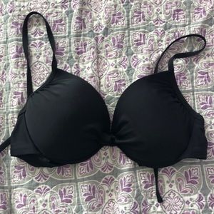 Simple black bathing suit top